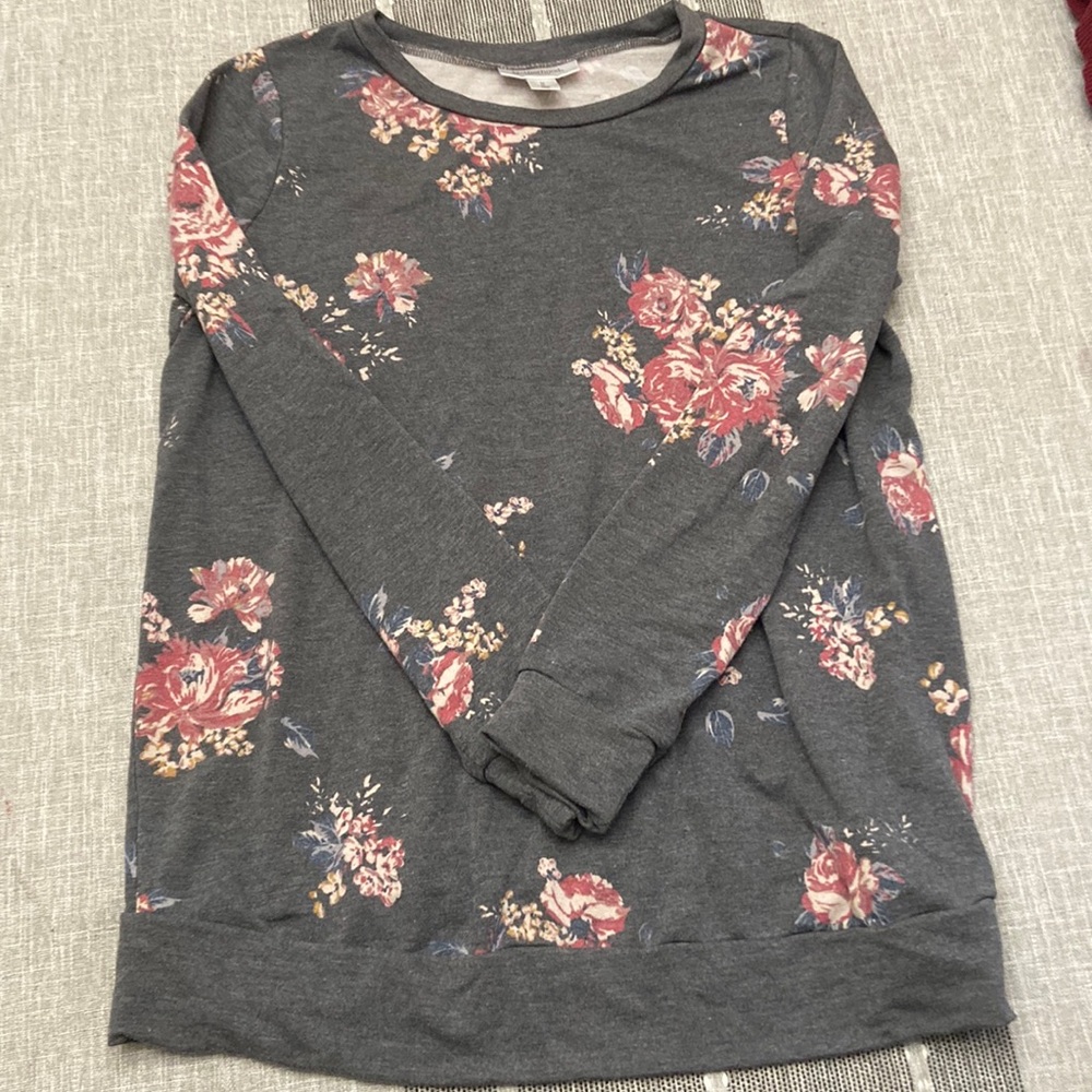 Motherhood maternity floral sweatshirt